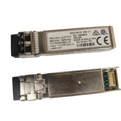 1pcs 01ft777 ibm 78p5153 transceiver sfp 25g sr 850nm ftlf8536p4bcl ic n83854 25gb sfp fiber switch
