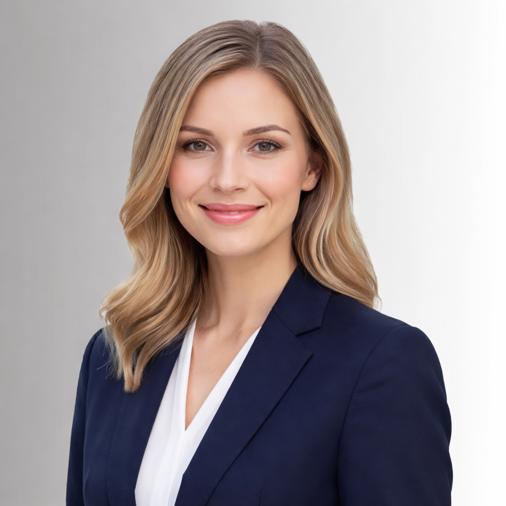 professional headshot with warm smile